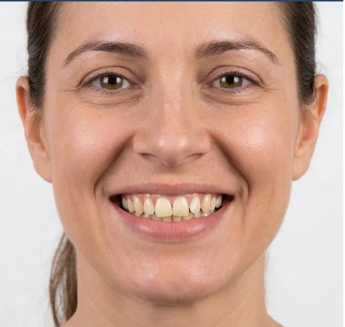 Przed wybielaniem — pacjentka